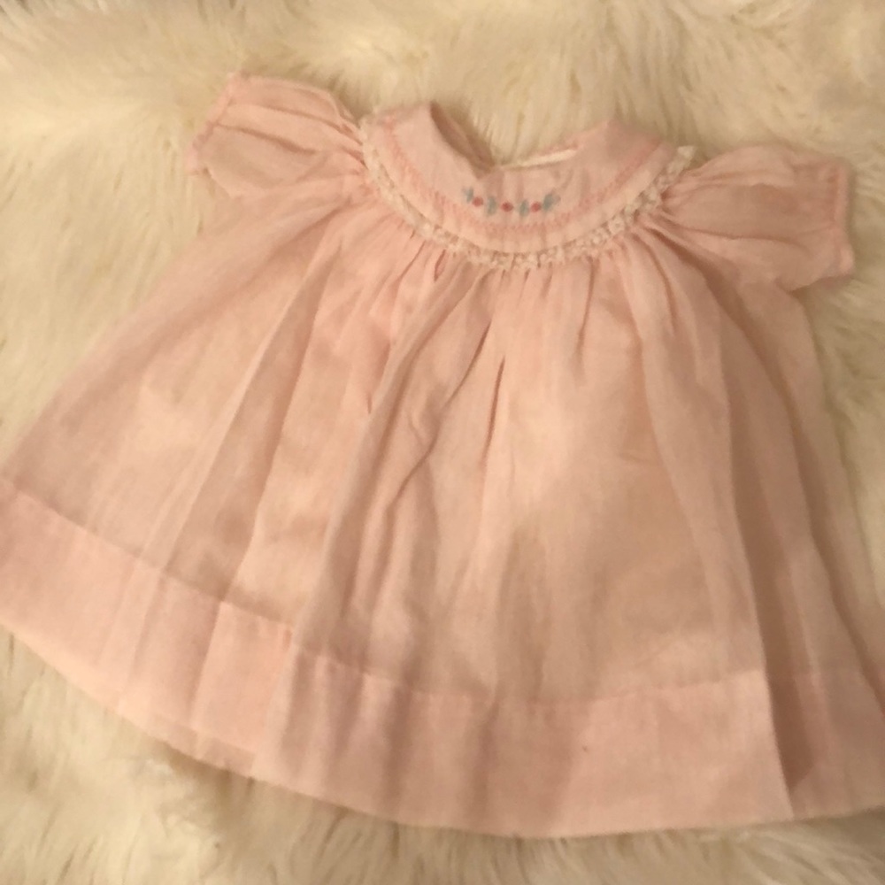 Vintage Nannette in light pink. 0-3months
